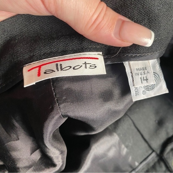 Talbots Vintage Wool Asymmetrical Skirt I Size: 14 - Picture 8 of 11